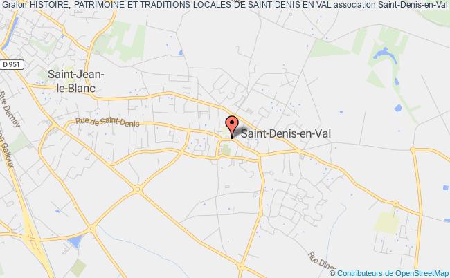 plan association Histoire, Patrimoine Et Traditions Locales De Saint Denis En Val Saint-Denis-en-Val