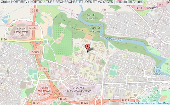 plan association Hortirev ( Horticulture Recherches, Etudes Et Voyages ) Angers