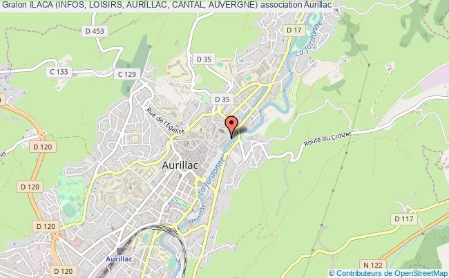 plan association Ilaca (infos, Loisirs, Aurillac, Cantal, Auvergne) Aurillac
