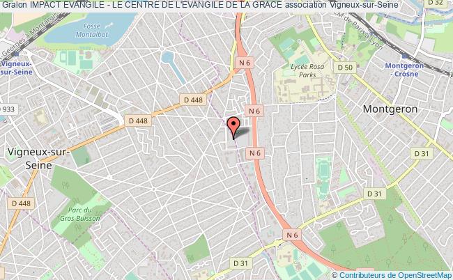 plan association Impact Evangile - Le Centre De L'evangile De La Grace Vigneux-sur-Seine