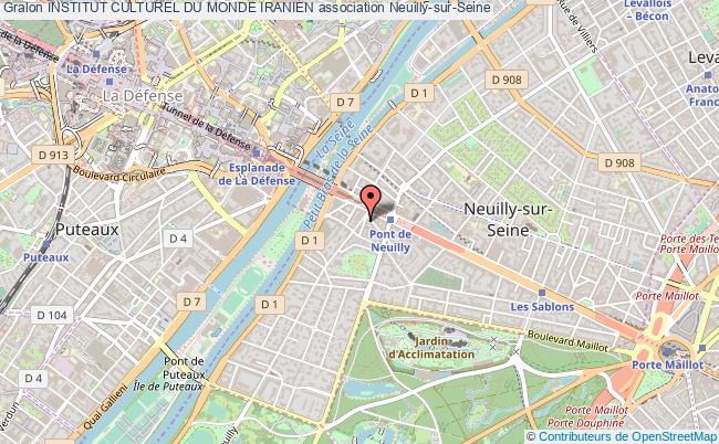 plan association Institut Culturel Du Monde Iranien Neuilly-sur-Seine