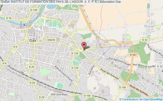 plan association Institut De Formation Des Pays De L'adour  (i. F. P. A.) Dax