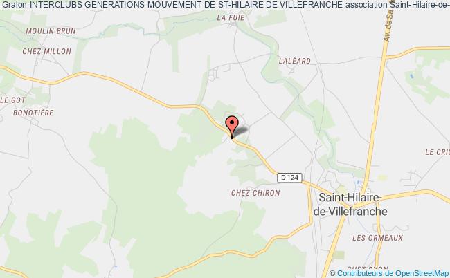 plan association Interclub Des Aines Ruraux Du Canton De Saint-hilaire Saint-Hilaire-de-Villefranche