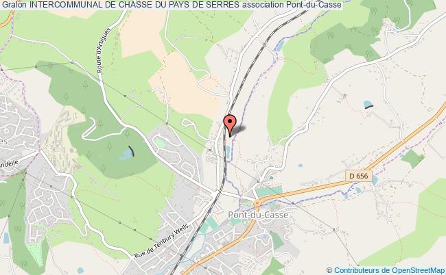 plan association Intercommunal De Chasse Du Pays De Serres Pont-du-Casse