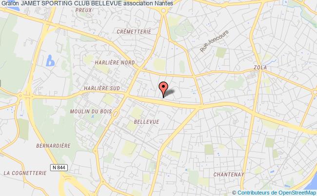 plan association Jamet Sporting Club Bellevue Nantes