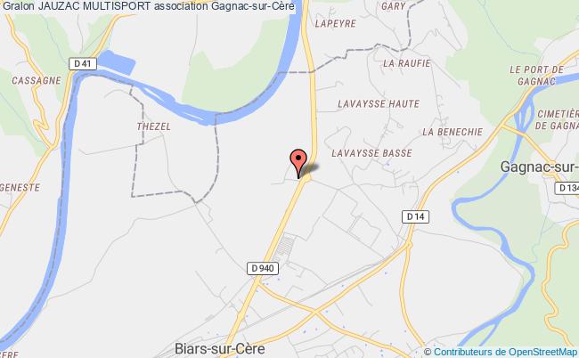 plan association Jauzac Multisport Gagnac-sur-Cère