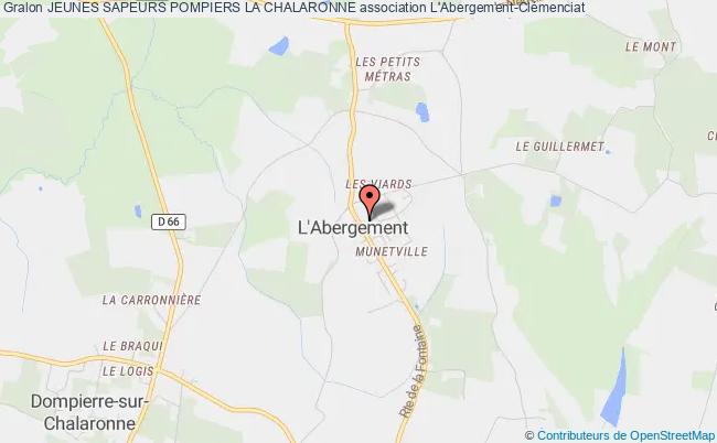 plan association Jeunes Sapeurs Pompiers La Chalaronne Abergement-Clémenciat