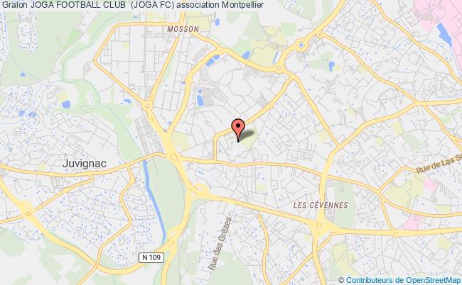 plan association Joga Football Club  (joga Fc) Montpellier