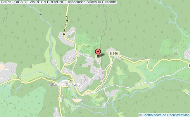 plan association Joies De Vivre En Provence Sillans-la-Cascade