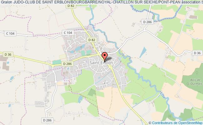 plan association Judo-club De Saint Erblon/bourgbarre/noyal-chatillon Sur Seiche/pont-pean Saint-Erblon