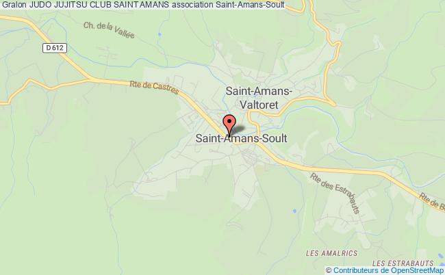 plan association Judo Jujitsu Club Saint Amans Saint-Amans-Soult