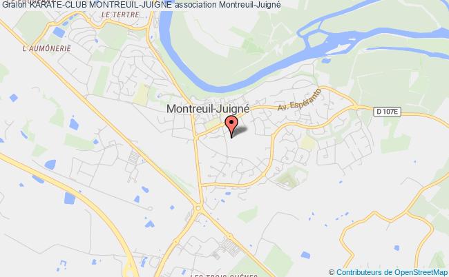 plan association Karate-club Montreuil-juigne Montreuil-Juigné
