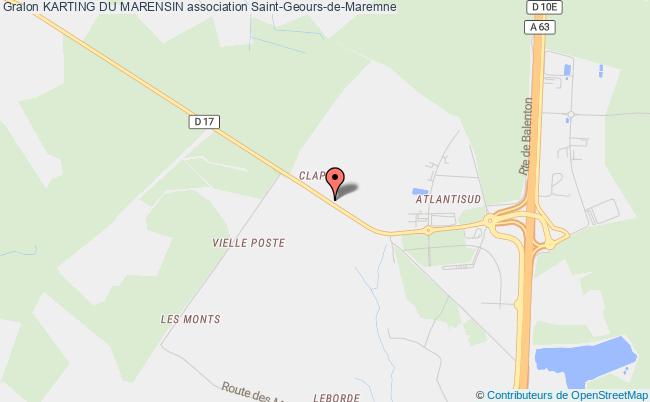 plan association Karting Du Marensin Saint-Geours-de-Maremne