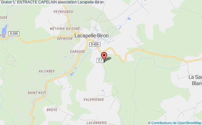 plan association L' Entracte Capelain Lacapelle-Biron