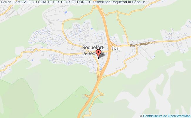 plan association L Amicale Du ComitÉ Des Feux Et ForÊts Roquefort-la-Bédoule