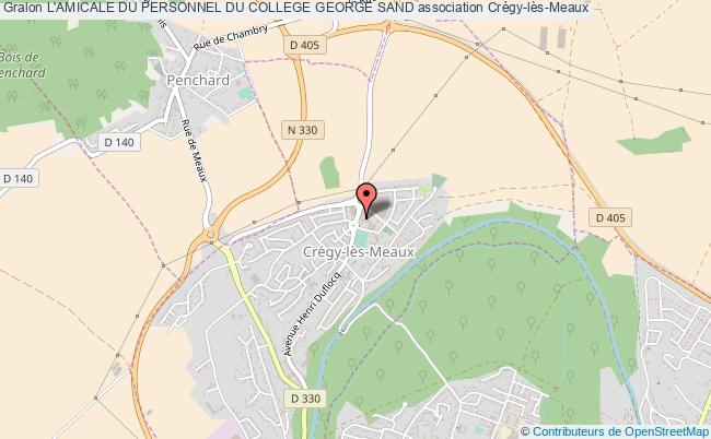plan association L'amicale Du Personnel Du College George Sand Crégy-lès-Meaux