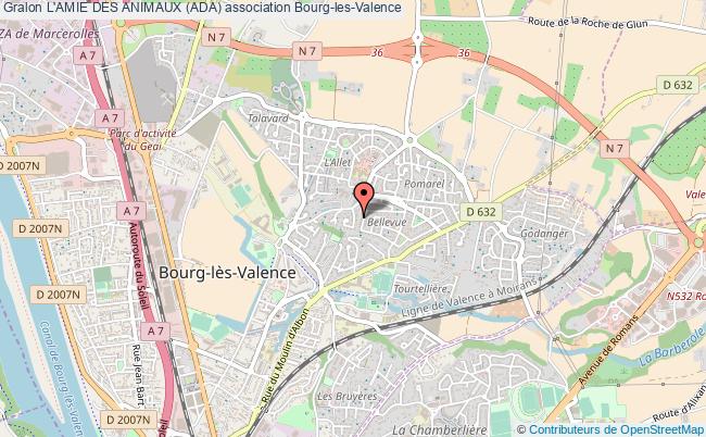 plan association L'amie Des Animaux (ada) Bourg-lès-Valence