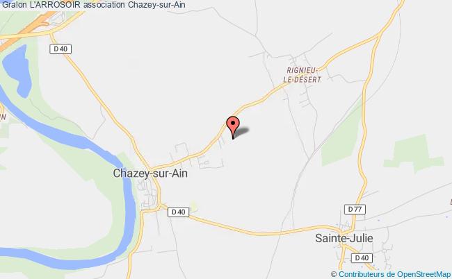 plan association L'arrosoir Chazey-sur-Ain