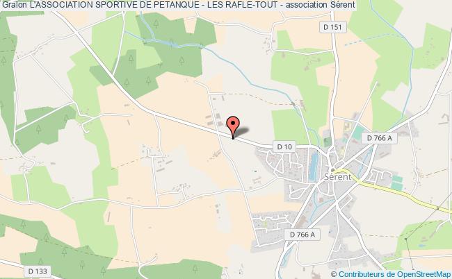 plan association L'association Sportive De Petanque - Les Rafle-tout - Sérent