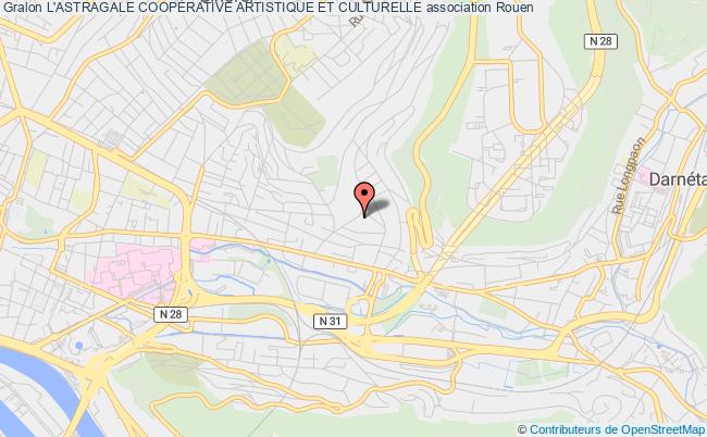 plan association L'astragale CoopÉrative Artistique Et Culturelle Rouen