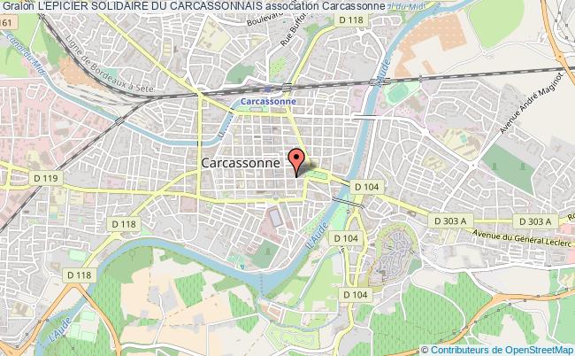 plan association L'epicier Solidaire Du Carcassonnais Carcassonne