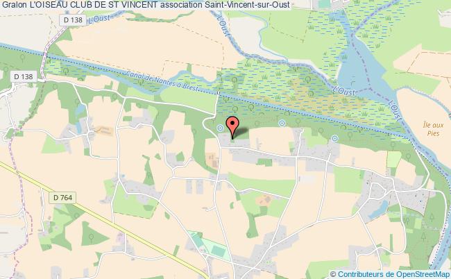 plan association L'oiseau Club De St Vincent Saint-Vincent-sur-Oust