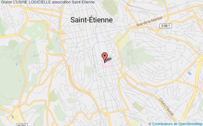 plan association L'usine Logicielle Saint-Étienne