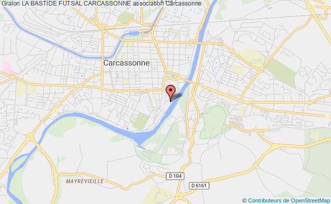 plan association La Bastide Futsal Carcassonne Carcassonne