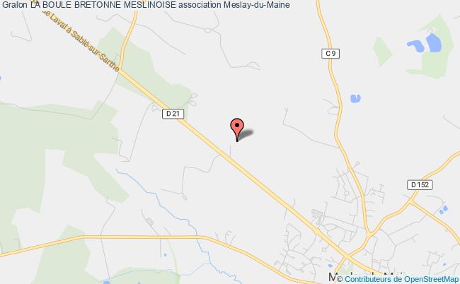 plan association La Boule Bretonne Meslinoise Meslay-du-Maine