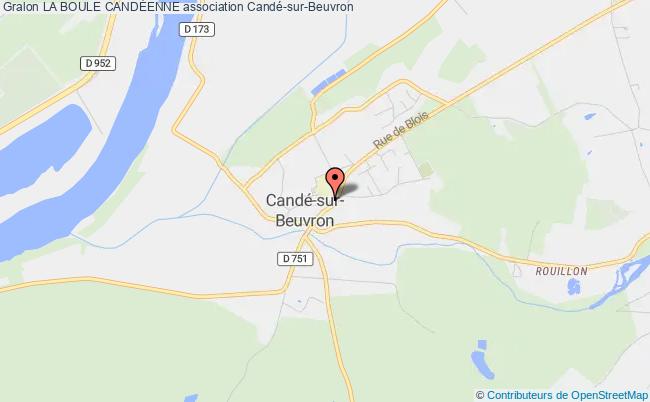 plan association La Boule CandÉenne Candé-sur-Beuvron