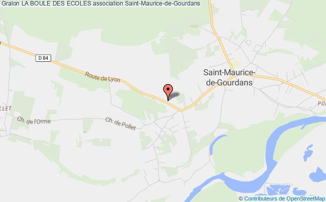plan association La Boule Des Ecoles Saint-Maurice-de-Gourdans