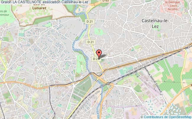 plan association La Castelnote Castelnau-le-Lez