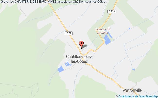 plan association La Chanterie Des Eaux Vives Châtillon-sous-les-Côtes