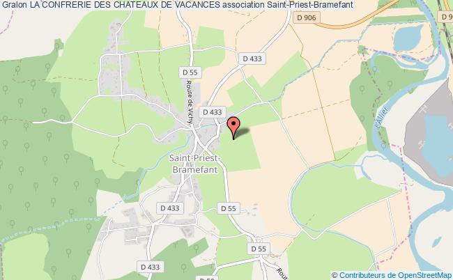 plan association La Confrerie Des Chateaux De Vacances Saint-Priest-Bramefant