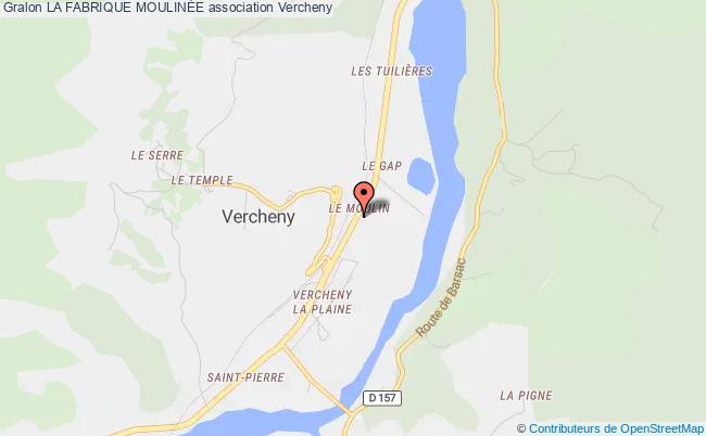 plan association La Fabrique MoulinÉe Vercheny