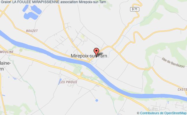 plan association La Foulee Mirapissienne Mirepoix-sur-Tarn