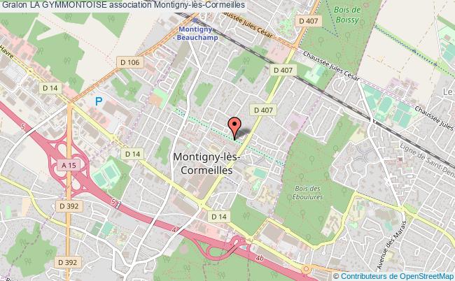 plan association La Gymmontoise Montigny-lès-Cormeilles