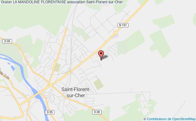 plan association La Mandoline Florentaise Saint-Florent-sur-Cher