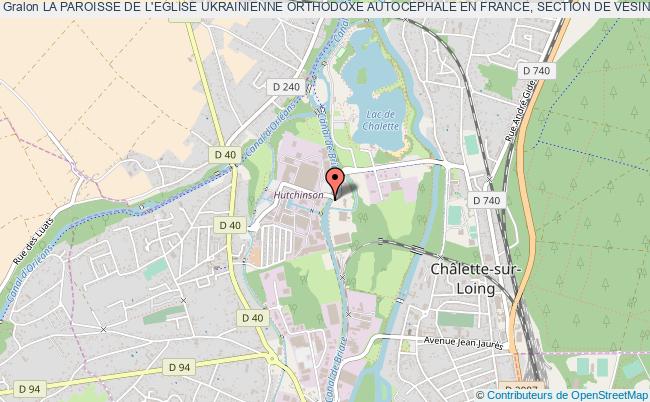 LA PAROISSE DE L'EGLISE UKRAINIENNE ORTHODOXE AUTOCEPHALE EN FRANCE, SECTION DE VESINES-CHALETTE