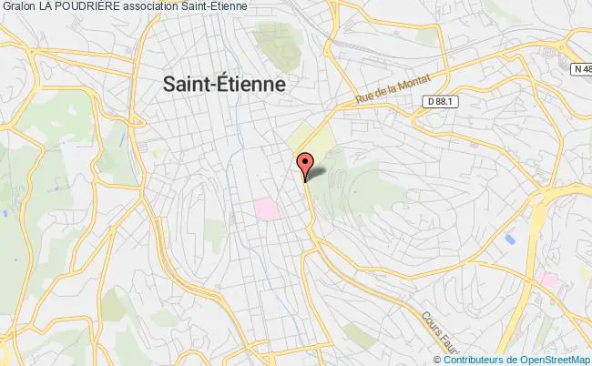 plan association La PoudriÈre Saint-Étienne
