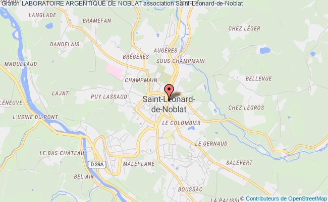 plan association Laboratoire Argentique De Noblat Saint-Léonard-de-Noblat