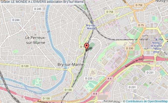 plan association Le Monde A L'envers Bry-sur-Marne