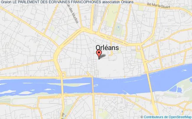 plan association Le Parlement Des Écrivaines Francophones Orléans