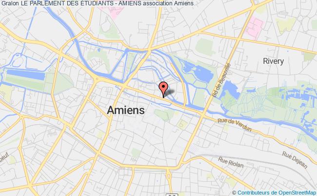 plan association Le Parlement Des Étudiants - Amiens Amiens