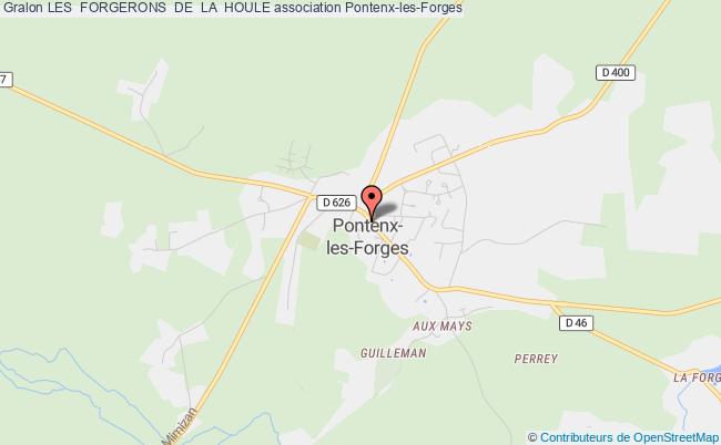 plan association Les  Forgerons  De  La  Houle Pontenx-les-Forges