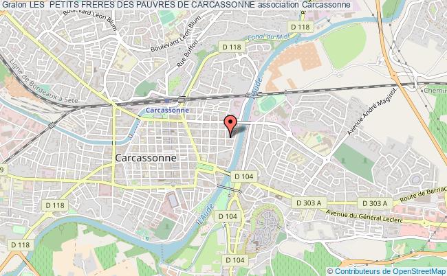 plan association Les  Petits Freres Des Pauvres De Carcassonne Carcassonne