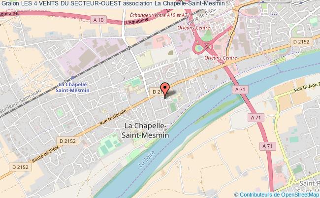 plan association Les 4 Vents Du Secteur-ouest La Chapelle-Saint-Mesmin