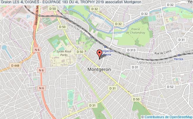 plan association Les 4l'oignÉs - Équipage 183 Du 4l Trophy 2019 Montgeron
