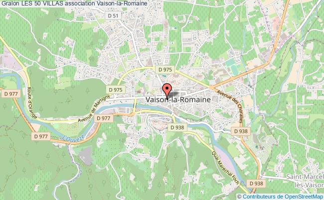 plan association Les 50 Villas Vaison-la-Romaine