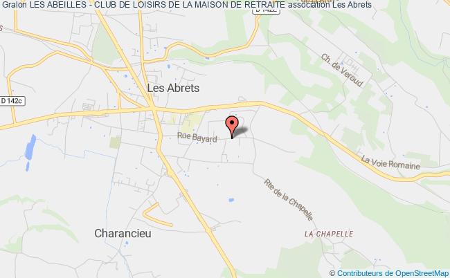 plan association Les Abeilles - Club De Loisirs De La Maison De Retraite Les   Abrets en Dauphiné